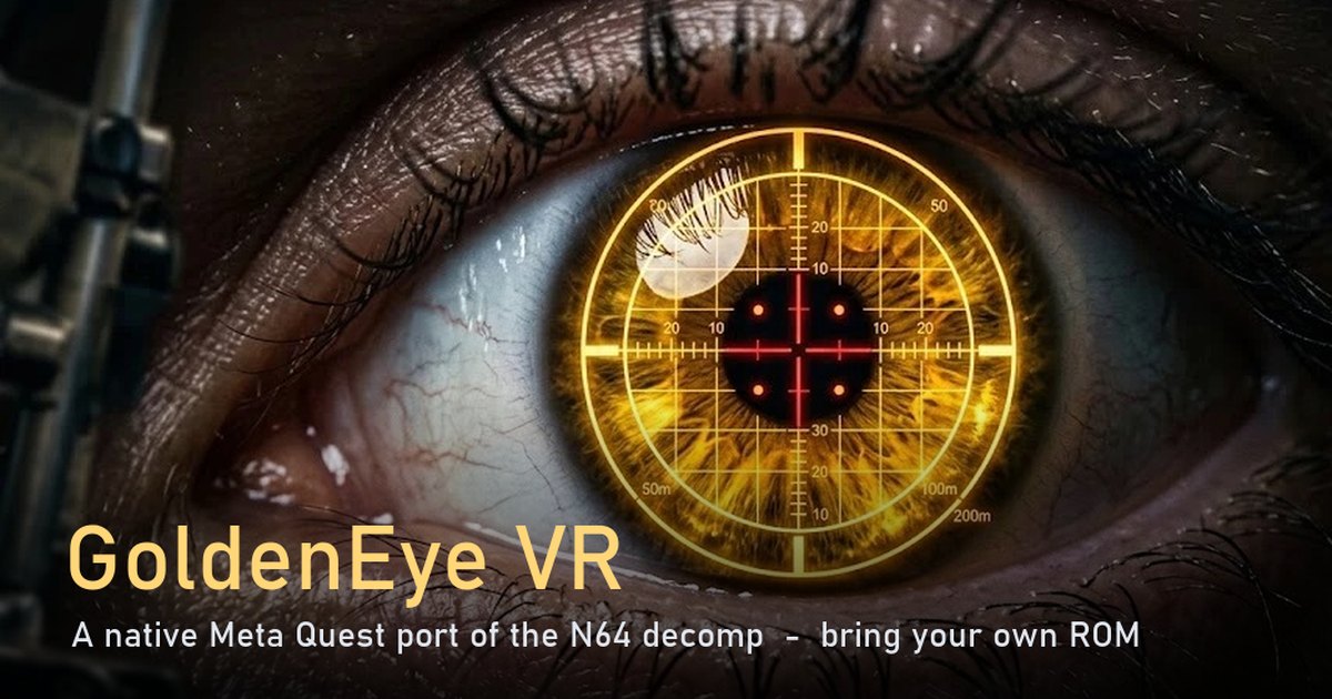 3 Line Rifle Meta Codm GoldenEye VR · GoldenEye 007 natively on Meta Quest